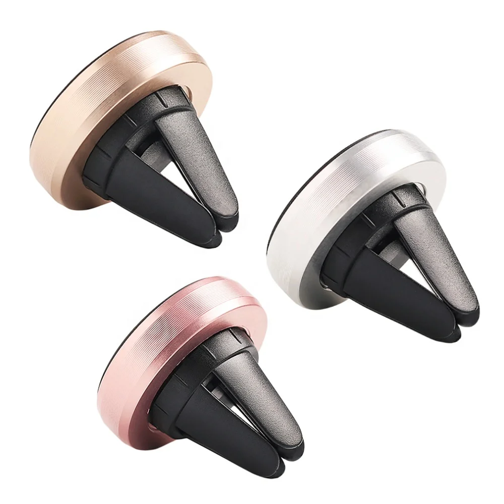 

China new best Selling Air Vent Mount Magnetic Car Holders Mobile Phone accessories Magnet Holder, Silver,gold,pink,black ,red ,blue