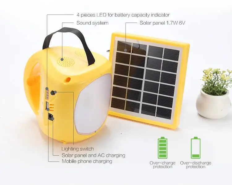 4 solar led lantern