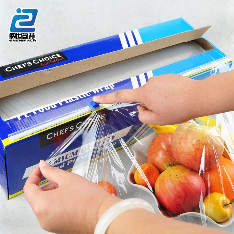 Pe/pvc Cling Film With Zip Lop Safe Slide Cutter Buy Cling Film,Pe