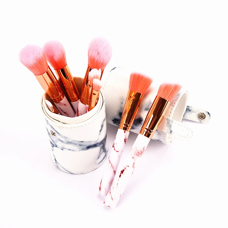 Wholesale Makeup Brushes Private Label Cosmetics Marble 10pcs Makeup