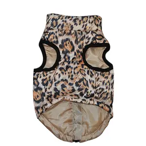 Image of Pet Dog Clothes Leopard Pattern Puppy Dogs Vest Clothes Small Dogs Warm Vest