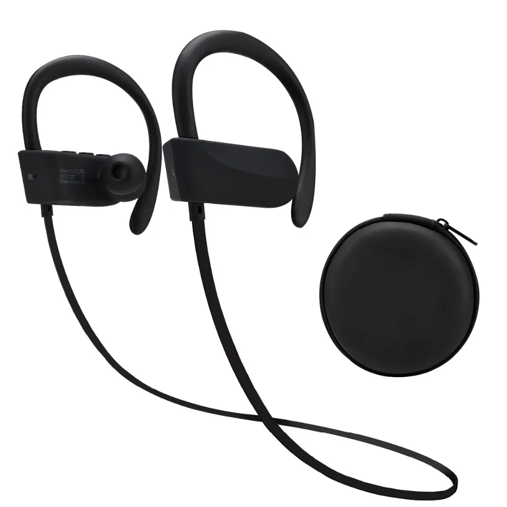 

Popular mobile phone electronics sports noise reduction simple intelligent remote wireless BT headset, Black