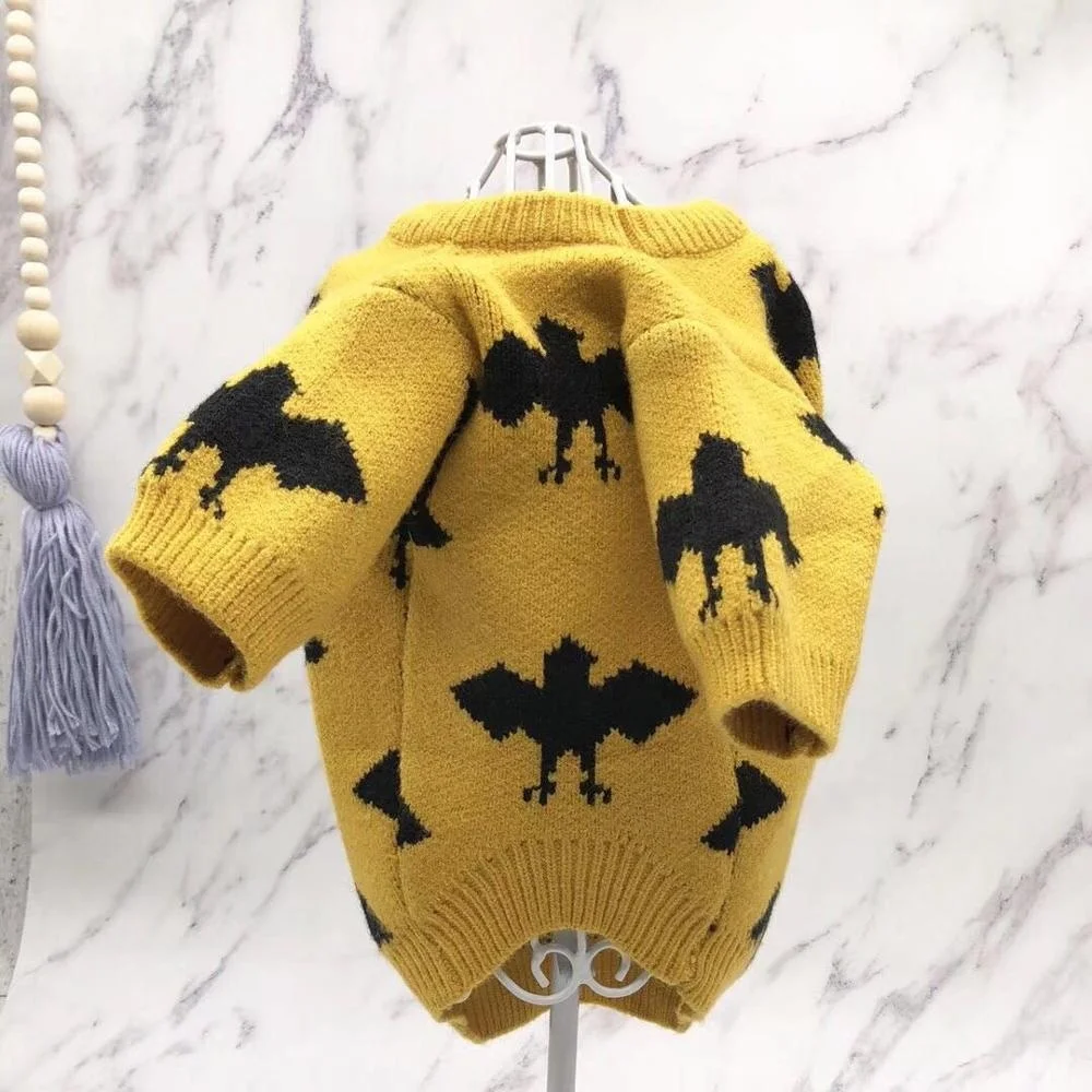 
OEN/ODM autumn and winter new pet clothing animal pattern knit pullover dog sweater 