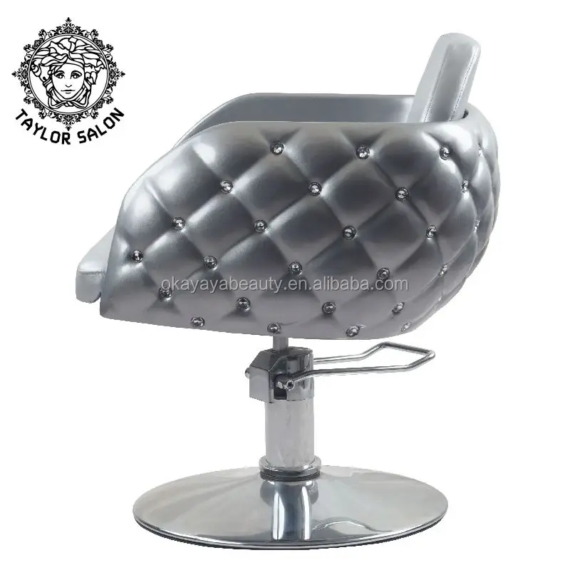 White Salon Styling Chairs Luxury Hair Styling Chair For Hair Salon