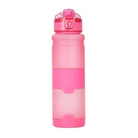 

Wholesale custom logo fashionable pink lid plastic soft eco eastman tritan travel bpa free sport water bottle