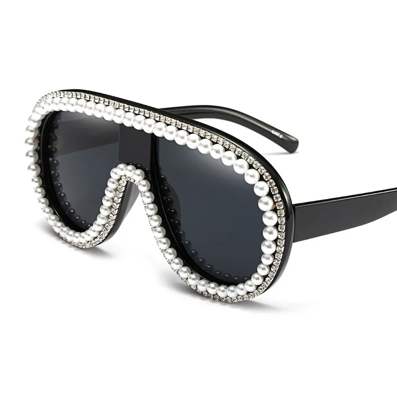 

2019 New factory handmade bling big sun glasses brand design diamond shades oversize rhinestone sunglasses