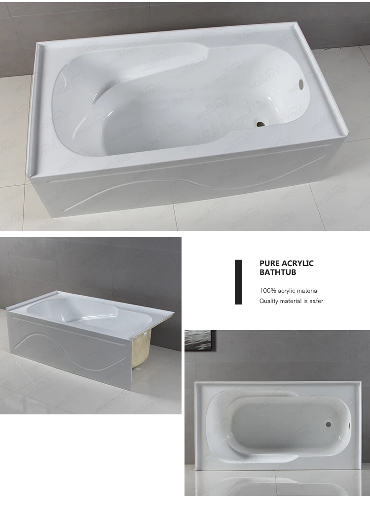 Popular Used In Home 2018 Cheap Alcove Vertical Bathtub With Reversible