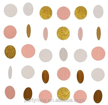 circle dots paper garland