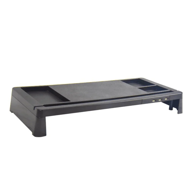 

Ergonomic computer laptop monitor stand with USB Hub, Natural