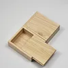 2019 New unfinished wooden box with sliding lid and custom logo