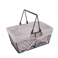 

Modern Design Collapsible Metal Wire Shopping Basket
