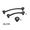 Black metal Door Handles European Antique Furniture Handle Kitchen Cabinet Handles and Knobs