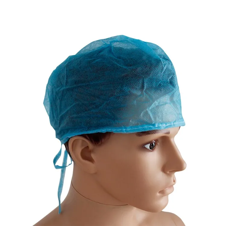 Oem Factory Disposable Operating Room Hats Non Woven Blue Surgical Doctor Cap With Ties For Hospital Buy Oem Factory Disposable Operating Room Hats