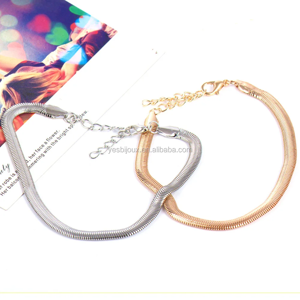 

flate snake chain necklace big strong snake chain neckless jewelry