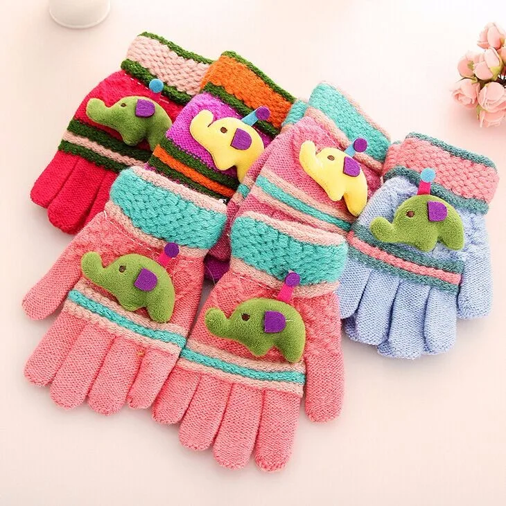 Winter Customized Knitted Printing Kids Gloves - Buy Kids Cute Gloves ...