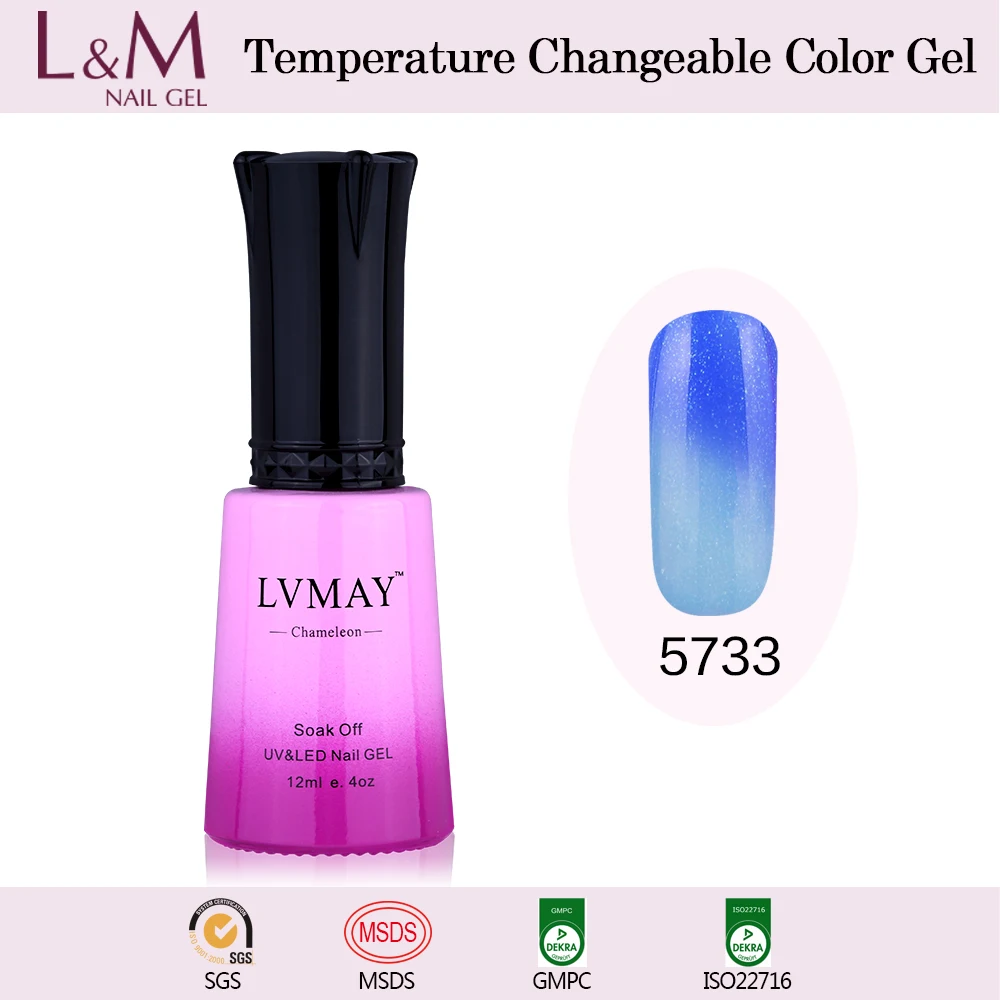 

Temperature Chameleon Mood Changing Colors UV Nail Gel Polish, 72 colors