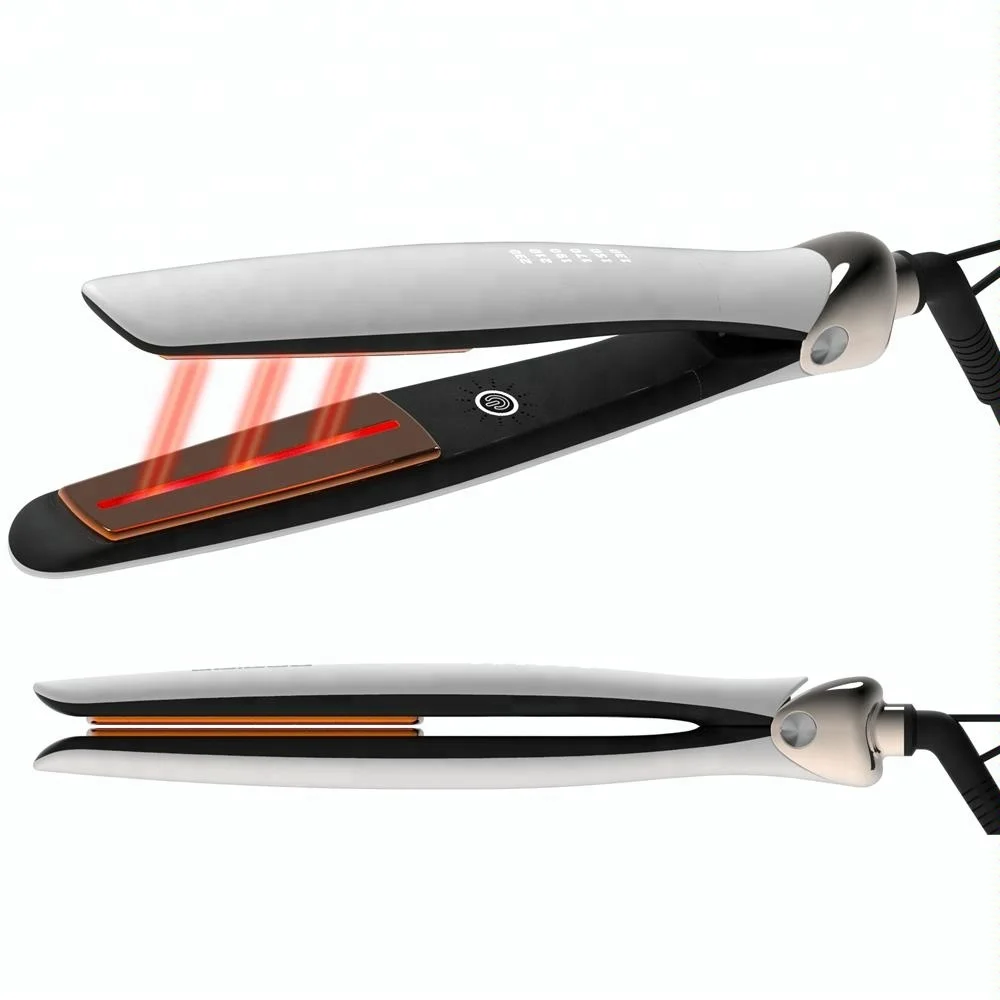 

Best OEM private label factory professional electrical safety hair straightening far infrared red led custom flat irons