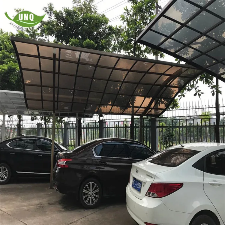 Pc Material 2 Car Parking Modern Design Carport Material Supplier