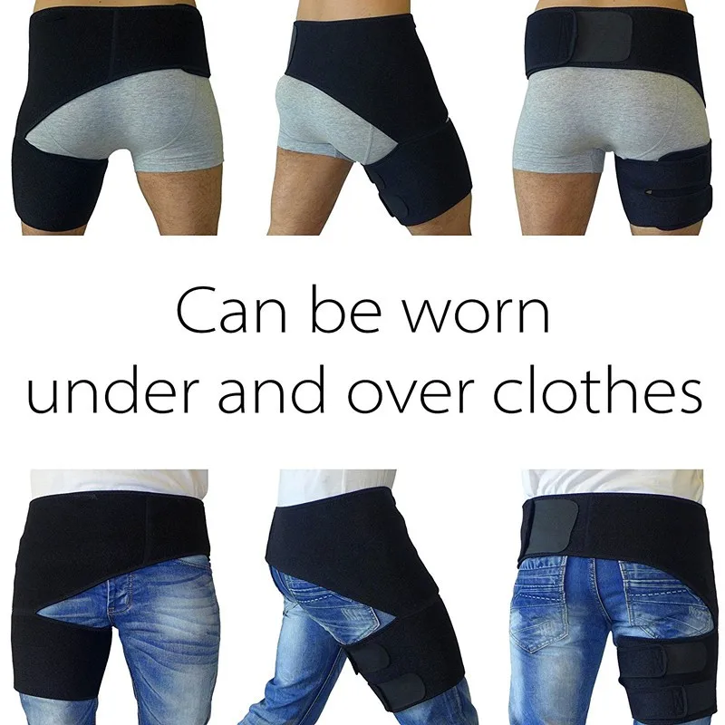 Adjustable Neoprene Groin Support Compression Recovery Thigh Wrap Provide Pulled Groin Guard