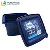 High quality 1.5L square food container IML packaging pp ice cream tub empty ice cream containers plastic ice cream box with lid