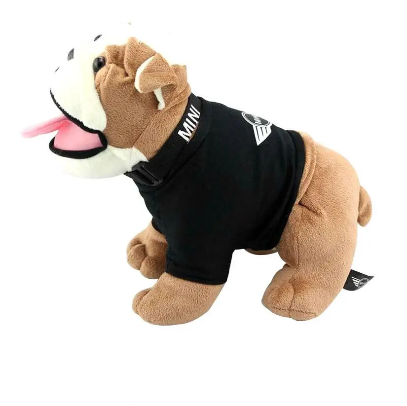 stuffed black pug dog