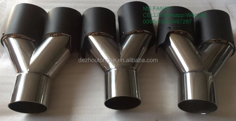 
Akrapovic dual carbon fiber exhaust muffler tip 