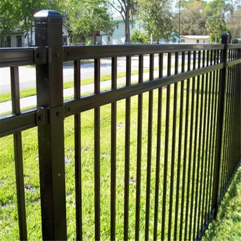 Black Pipe Fence Galvanized Steel Fence Panels - Buy Galvanized Steel ...