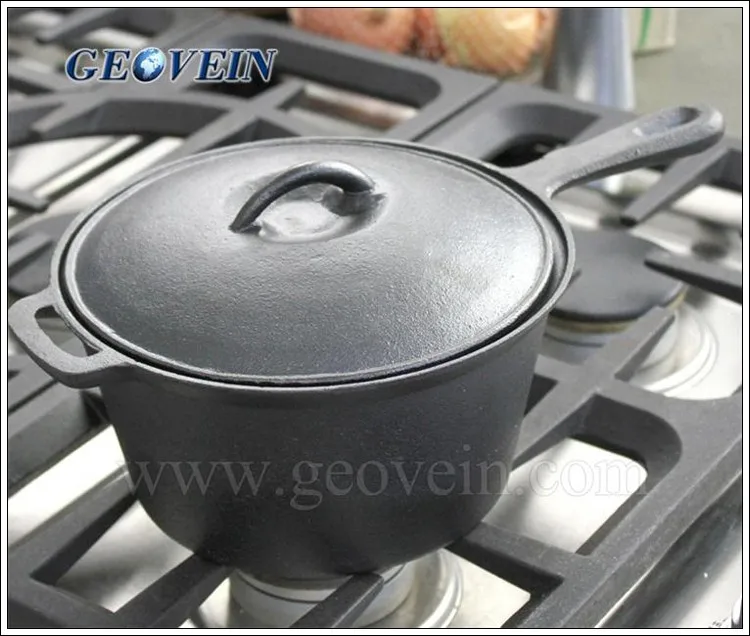 Biryani Olla De Cocina No Esmalte Hierro Fundido Cacerola De Hierro Fundido De Esmalte De Plata Cacerola Sartén