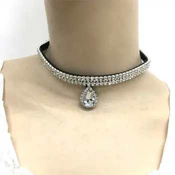 Black Velvet Rhinestones Chain Bali Shopping Online Choker Necklace ...