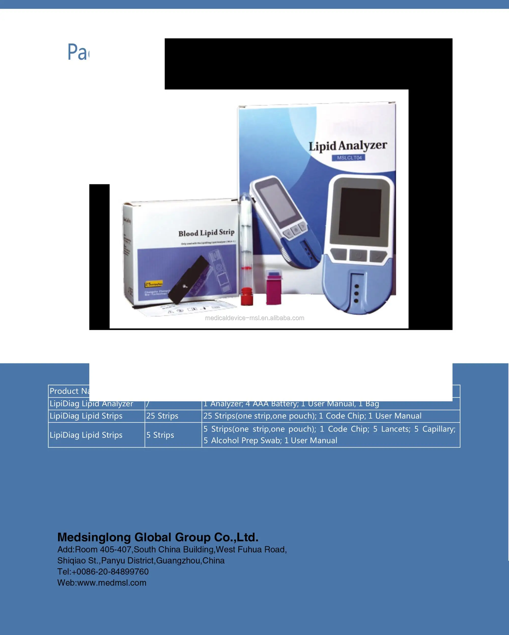 Professional Blood Glucose Meter With Strip/blood Sugar And Lipid Test