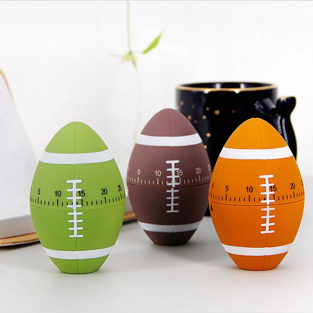 

2019 New rugby American football mini mechanical kitchen timer, N/a