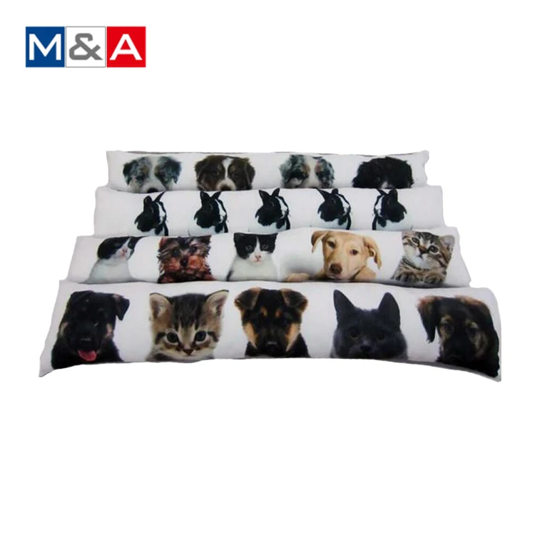
Bean bag style linen material square door draft stopper 