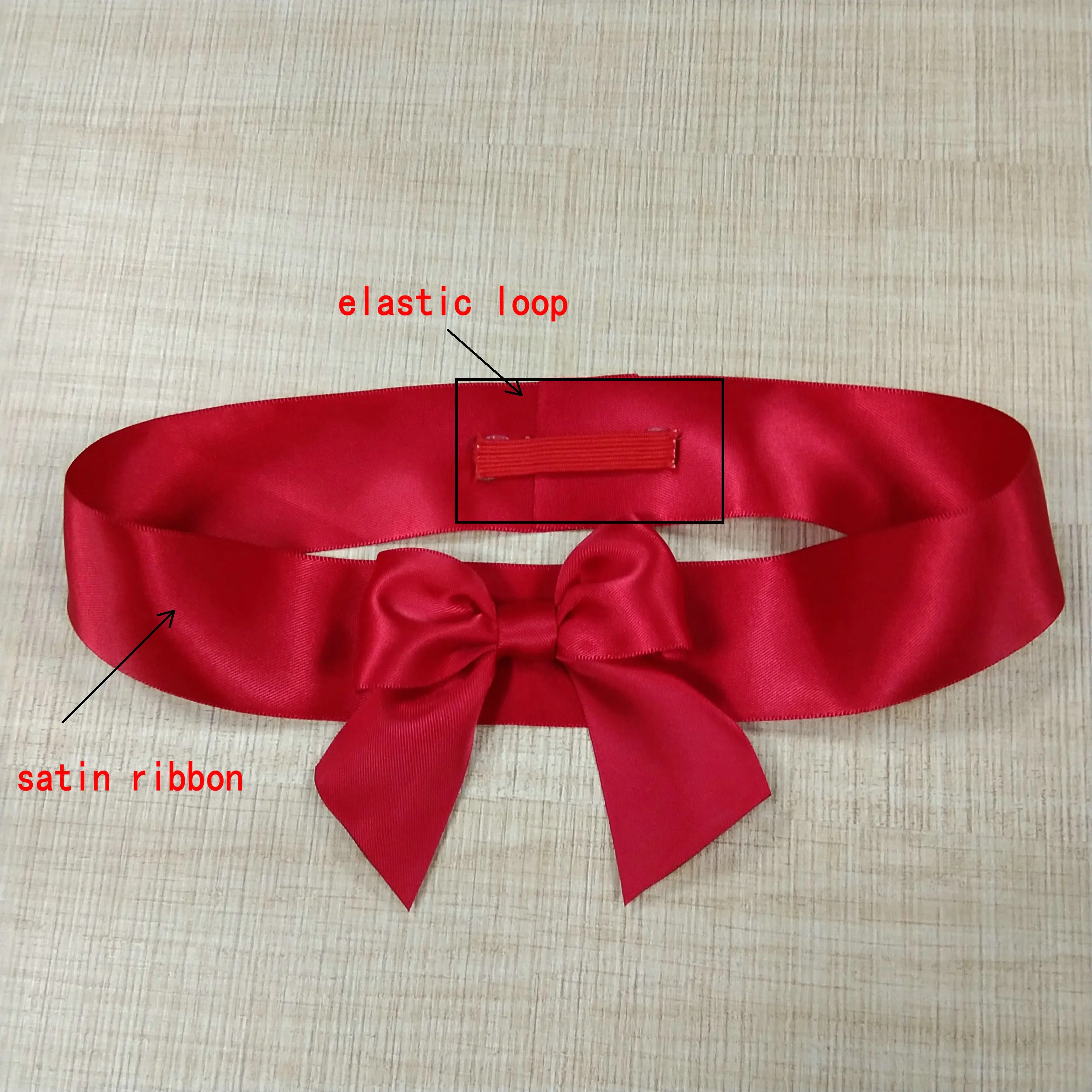 custom-print-pre-tied-satin-ribbon-wine-bottle-bow-tie-with-elastic