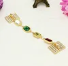 Decorative beauty DIY mobile phone shell accessories Electroplated diamond queen 4 glass chain jewelry accessories supply