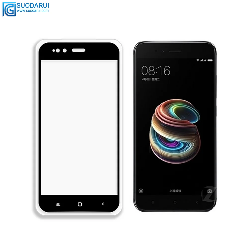 Tempered Glass Screen Protector for Xiaomi 5X / A1 Full Cover Glue 2.5D 9H film