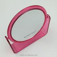 

Custom Foldable Double Sides Plastic Cosmetic Standing Table Makeup Mirror