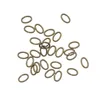 Open Oval Jump Rings, 4 by 6mm, 20-Gauge, Antiqued Brass