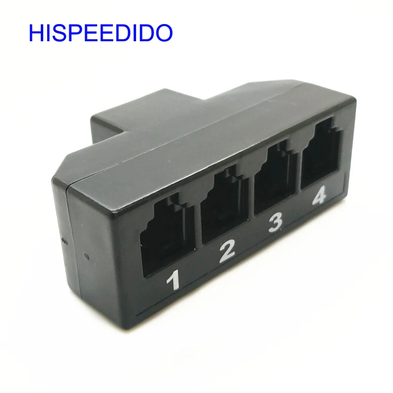 Rj45 In To Rj11 4 Port Ports 6p2c 6p4c 6p6c Extension Socket Connector
