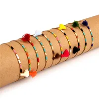 

Boho Tassel Woven Cotton Bracelet Adjustable Friendship Bracelet