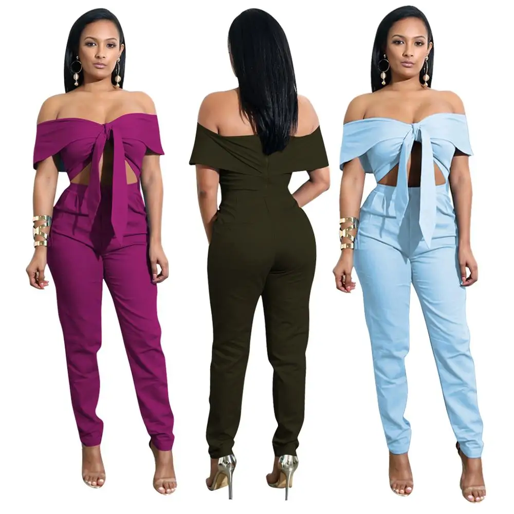 

Western style ladies summer Butterfly Knot purple plus size pant suits with vest women designer kurtis party wear, Black/amy green/purple/blue