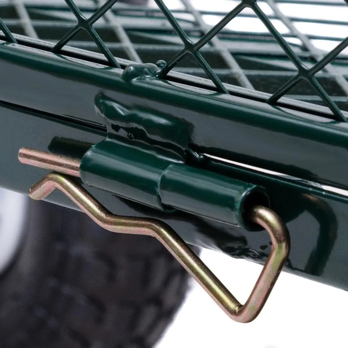 Heavy Duty Steel Mesh Cart - Durable Garden Utility Trolley