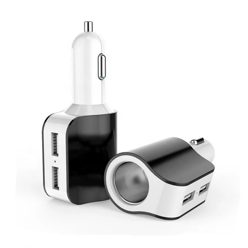 Micro Car Accessory Charger 12V 2 USB 3.1A One Way Cigarette Lighter Cocket Splitter Phone Usb Car Charger For All Smartphones