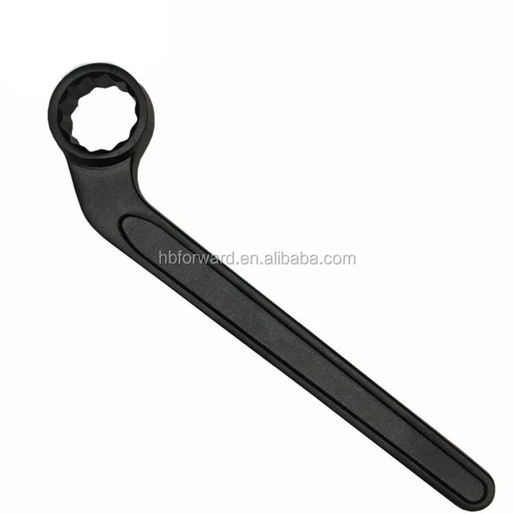 Carbon Steel German Type Single Bent Ring Spanner,Single Bent Box
