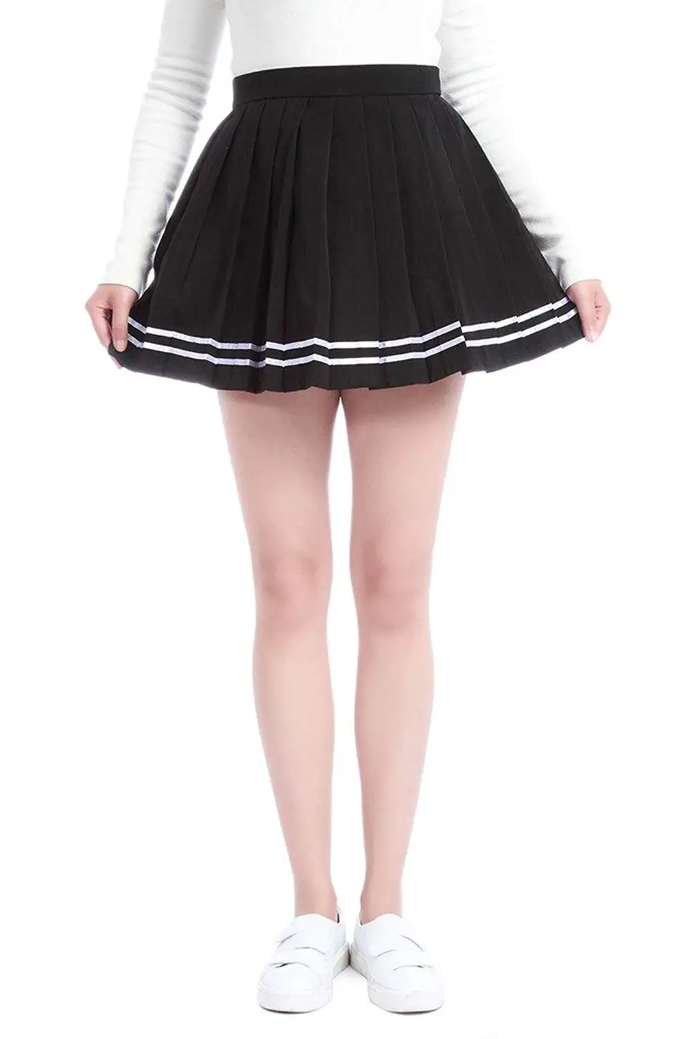 Buy Lemail Japanese Schoolgirl Skirt School Uniform High Waisted ...