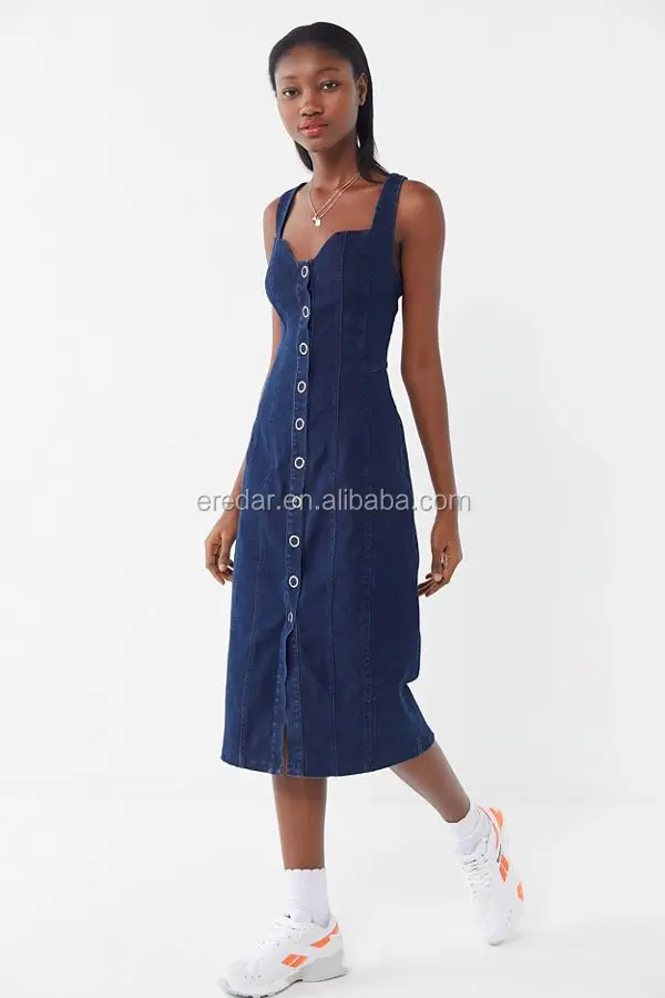denim sweetheart dress