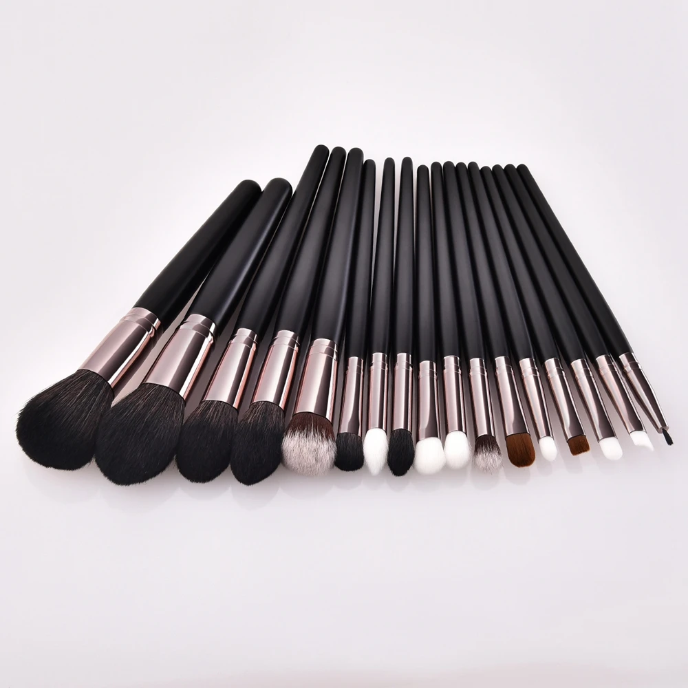 

17 Pcs/Set Eyes Professional Makeup Powder Brushes Highlighter Brushes Set, Blue