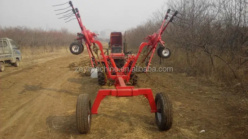 Tractor Pto Driven 5m 9lxdx -5 Double Rotary Hay Rake For Sale - Buy ...