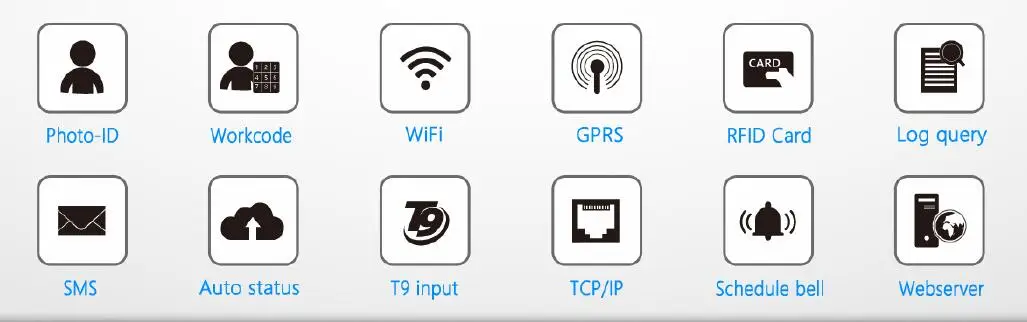 With Wireless WiFi Function For Network Of Biometric Time Attendance Device (TFT500/WIFI)