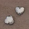 Hot Sell 18mm Transparent Silver Plastic Full Cut Heart Chain Mirred Crystal Bead Charm for Wedding Tree500pcs8.75usd0.42kg