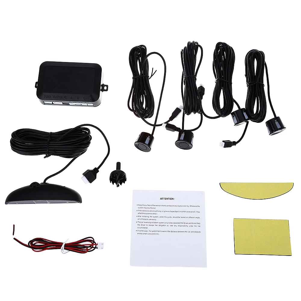1 Set Car Parking Sensor Kit Car Auto LED Display 4 Sensors For All Cars Reverse Assistance Backup Radar Monitor Parking System